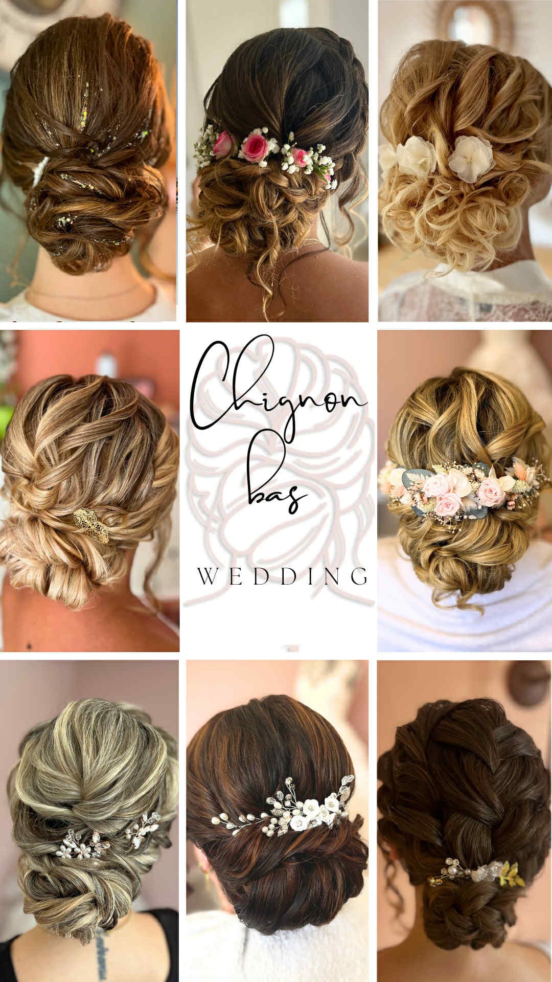 Chignon bas élégant pour mariée en Provence - StephyB Coiffure